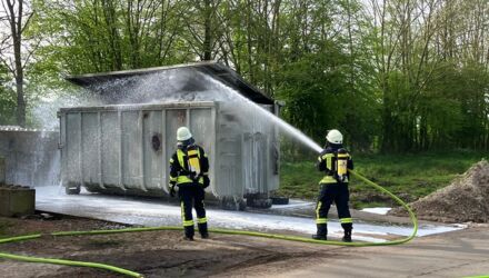 F1: Containerbrand in Morsum